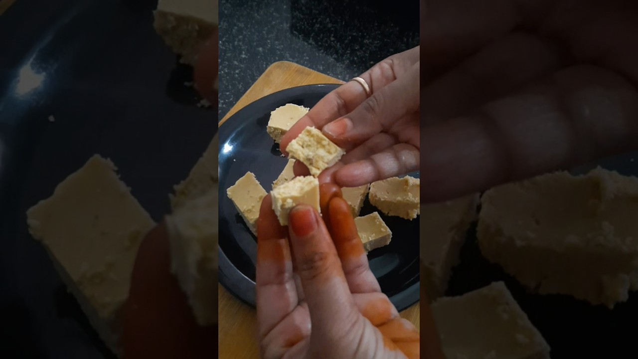 90's kids Favorite Sweet recipe/Roasted gram Barfi #snacks #shorts