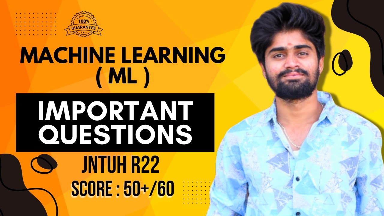 These are must to score BEST | Machine Learning IMP questions  | JNTUH R22 | CodingFataka
