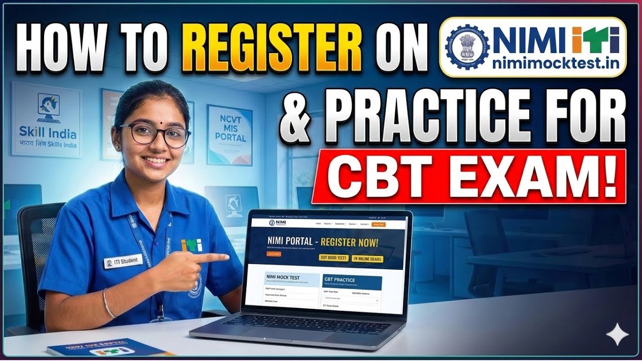 ITI :  How to Register on NIMI Portal & Practice for CBT Exam | All Trade | Gujarat
