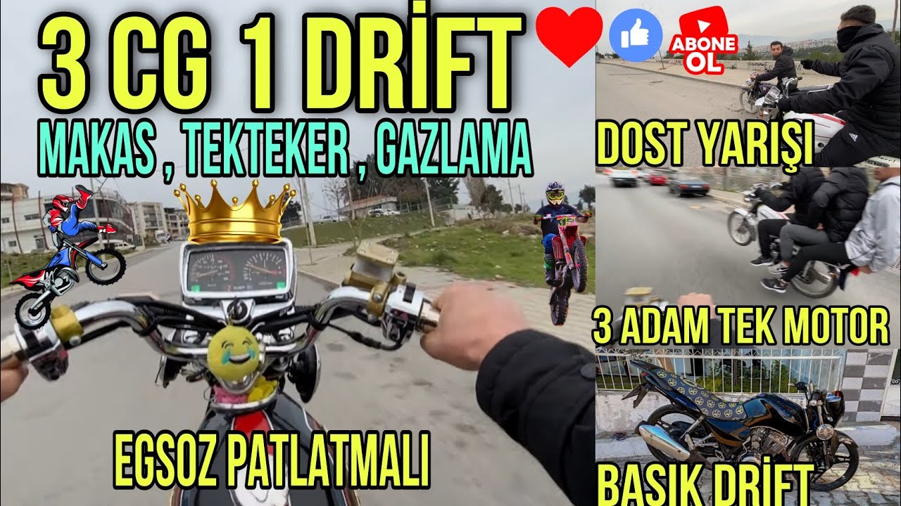 MOTORLARLA GEZME VLOG 3 CG 1 DRİFT EFSANE ANLAR #İZMİR #BERK&Ccedil;AKMAK #MOTO35 #BASIKMOTOR