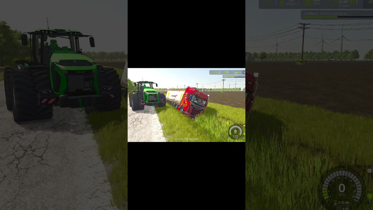 Truck Or Trailer Stuck | Big Tractor Help Truck | fs25 