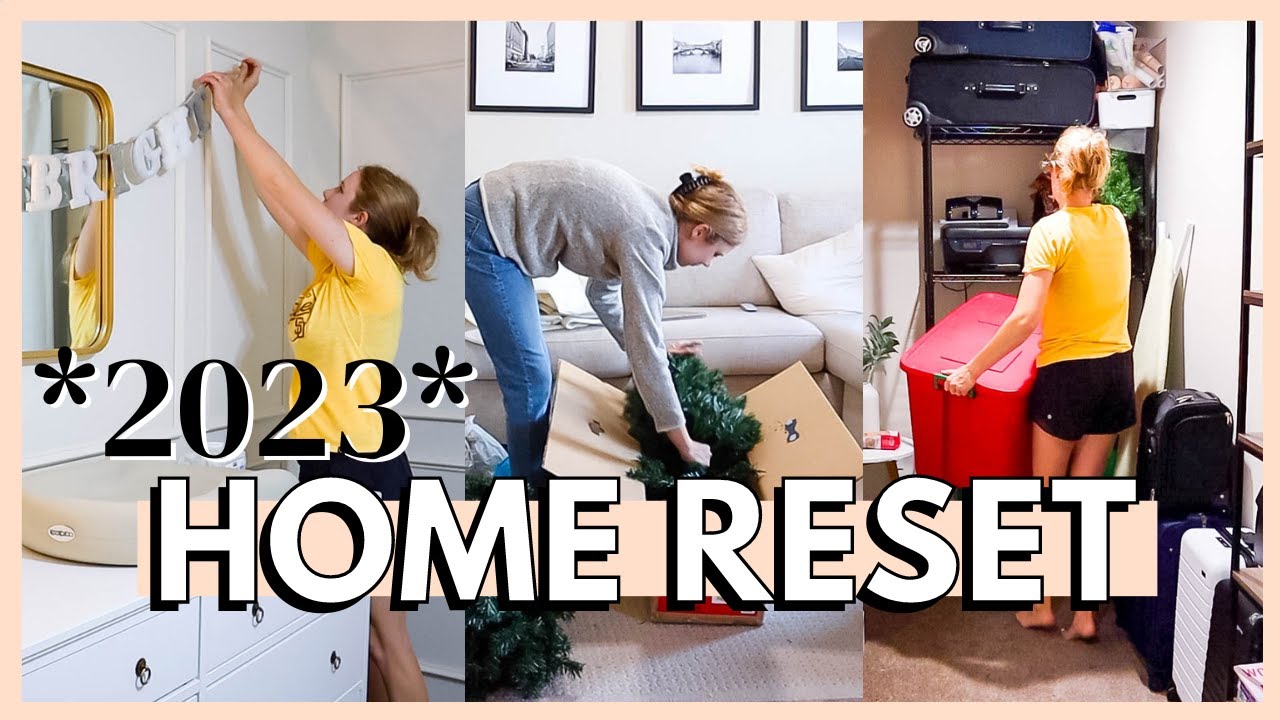 2023 HOME RESET | organizing & cleaning my home for the new year | getting organized for 2023