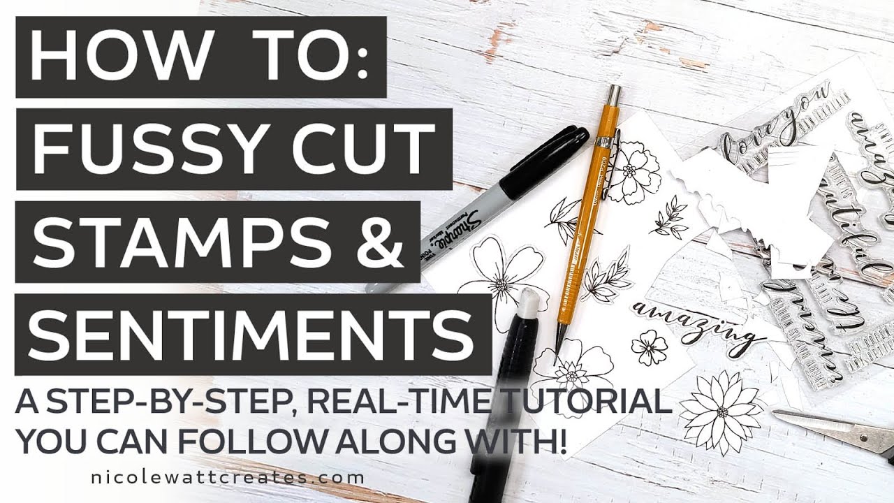 How to: Fussy Cut Sentiments & Images | Card Making, Mixed Media & Craft Techniques
