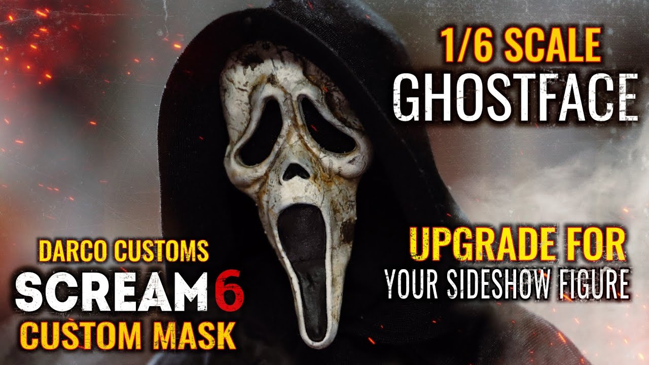 GHOSTFACE CUSTOM 1/6 MASK SCREAM 6 AND 96 BY DARCO CUSTOMS