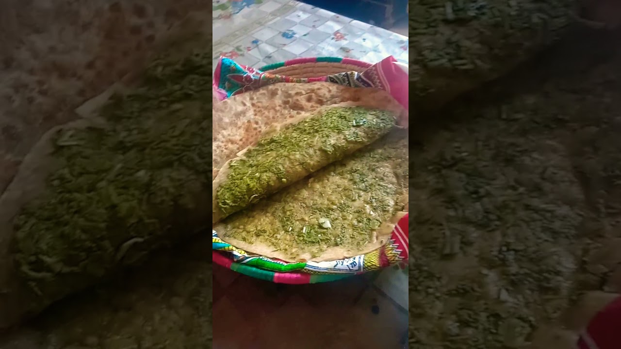Saag k paratha #shorts #streetfood #foodexpress