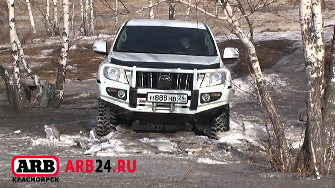 Big snow off road test Land Cruiser Prado 150, 120, Land Cruiser 105, Mitsubishi L200 ARB24