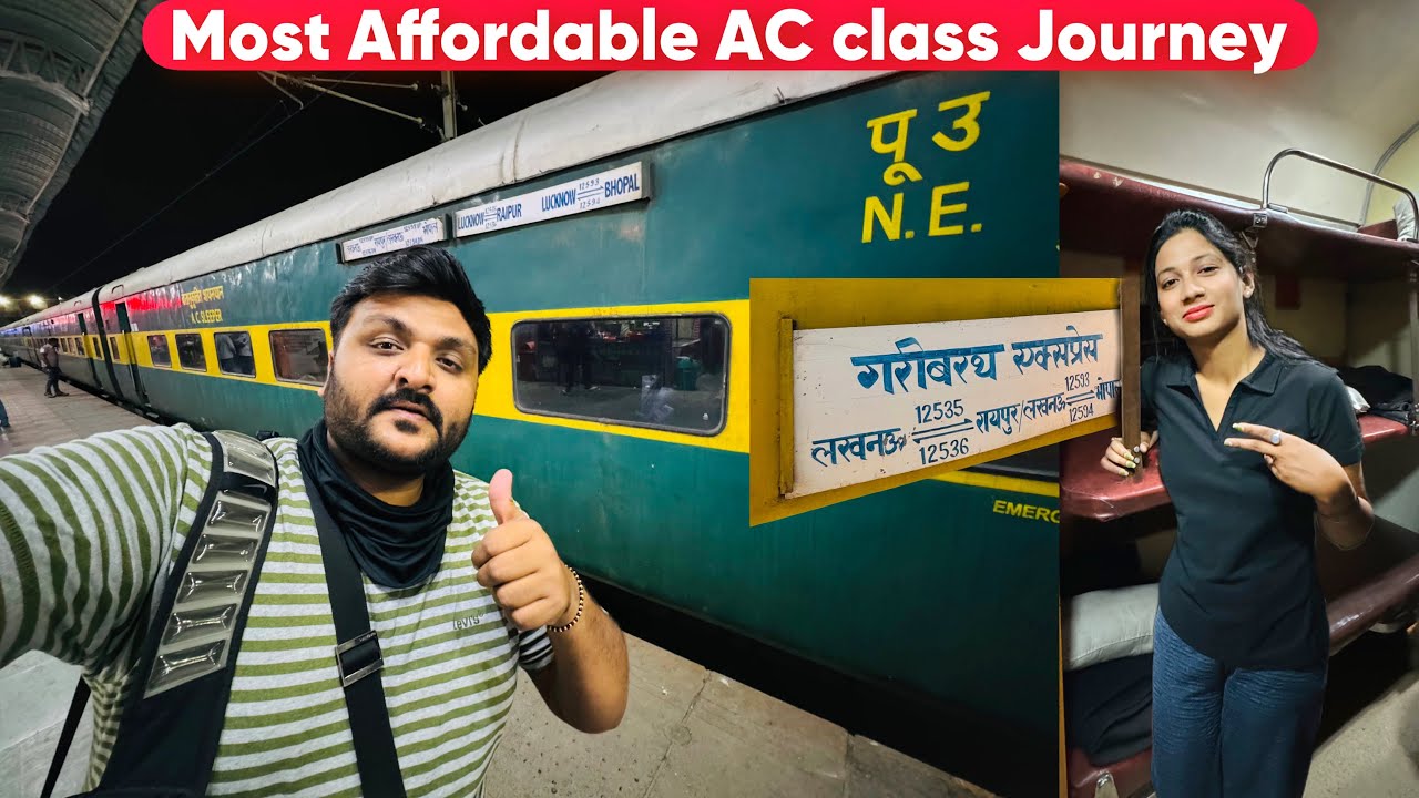 Bhopal Lucknow Garib Rath Full Journey in Affordable 3AC coach || Indian Railway