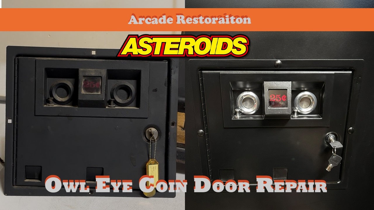 Restoring an Atari Owl Eye Coin Door