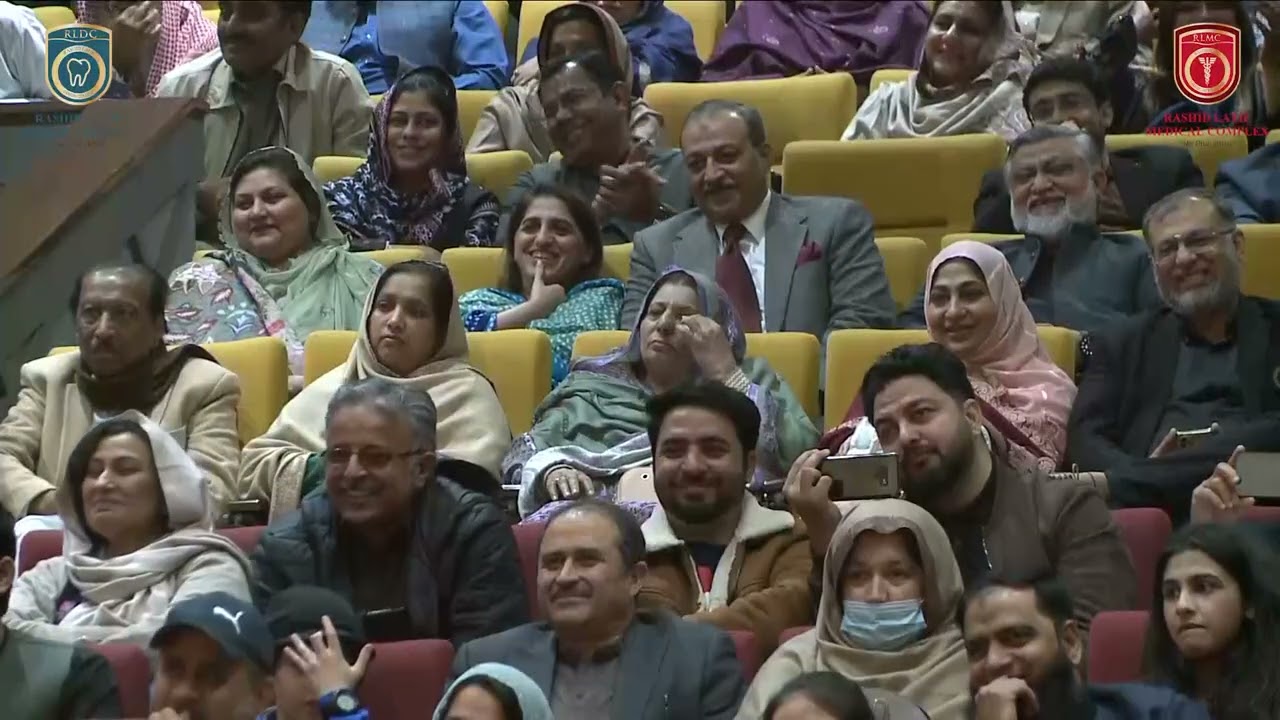 Chief Guest Dr. Mowadat Hussain Rana at the White Coat Ceremony of Rashid Latif Medical Complex