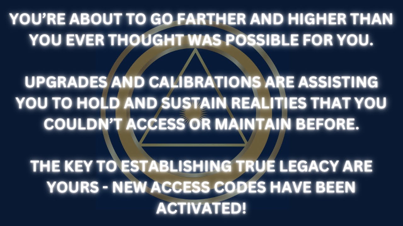 YOU’RE ABOUT TO GO FARTHER & HIGHER THAN YOU EVER THOUGHT WAS POSSIBLE FOR YOU. NEW ACCESS CODES 🧬🐝💫