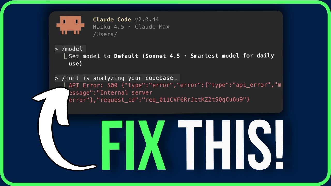 CLAUDE API ERROR 500 [FIXED] | Claude This Isn't Working Right Now Error Problem