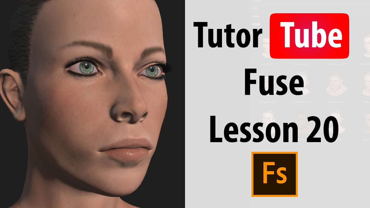 Adobe Fuse Tutorial - Lesson 20 - Working with Texture Basic Parameters