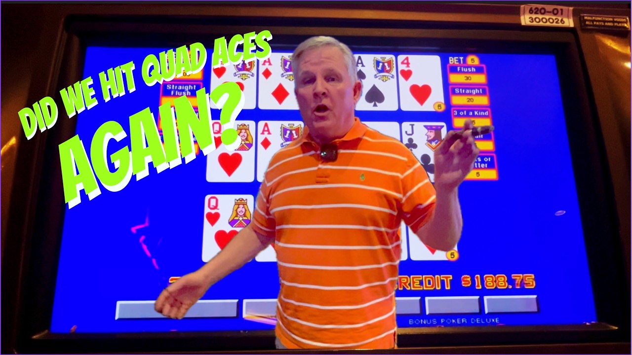 Do We Hit 4 Aces Again??  Double Double Triple Play Video Poker.