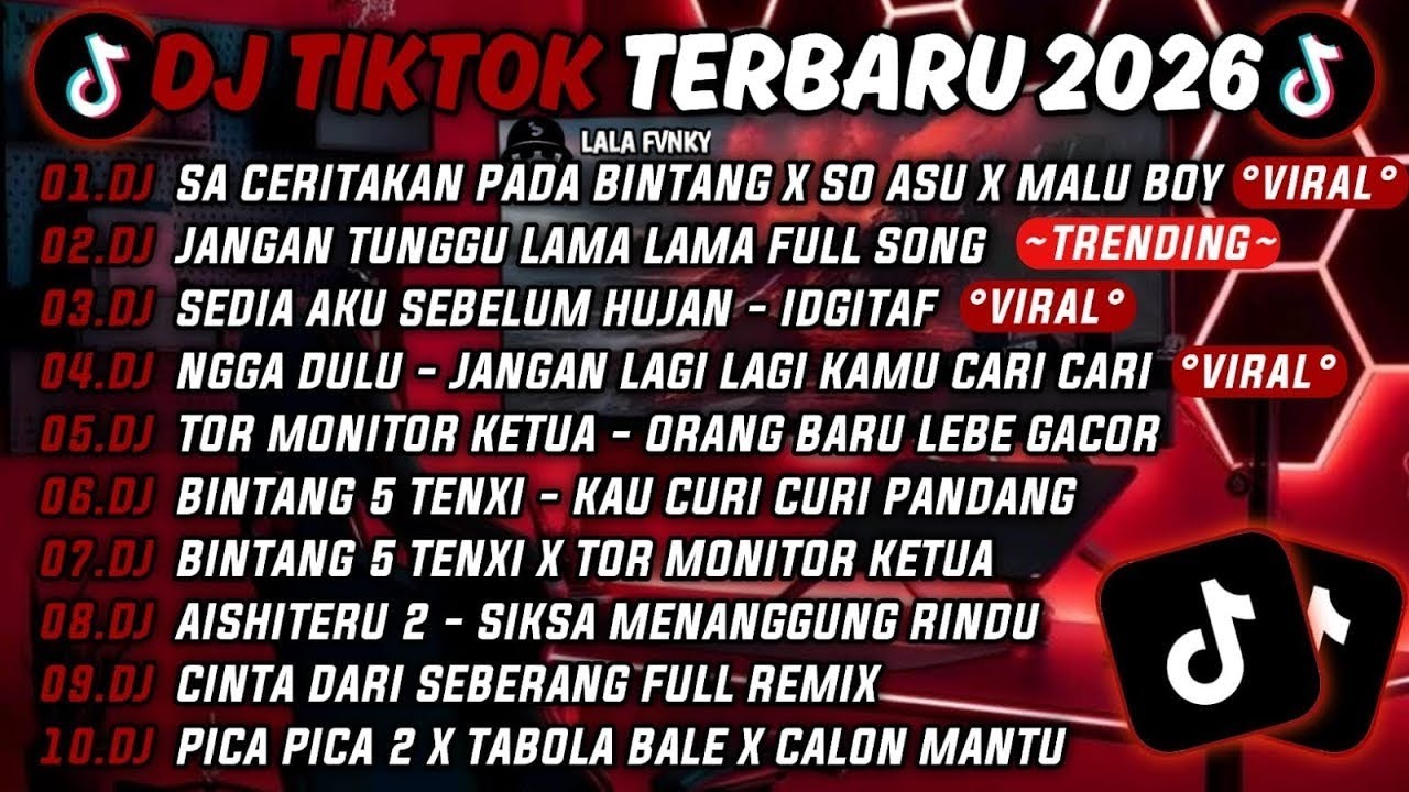 DJ TIKTOK TERBARU 2026🎵DJ SA CERITAKAN PADA BINTANG X SO ASU X MALU BOY🎵DJ JANGAN TUNGGU LAMA LAMA
