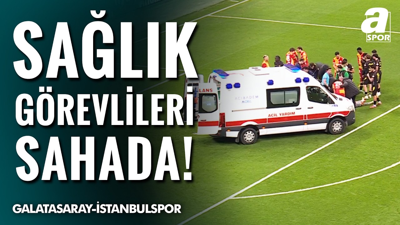 Galatasaraylı Futbolcu Ahmed Kutucu Ve İstanbulspor'un Kalecisi İsa Doğan Çarpıştı!