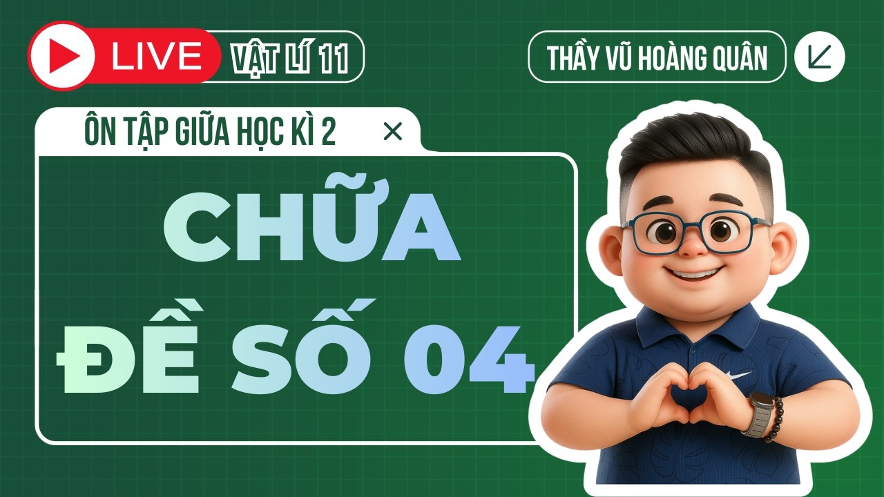 🎥 Vật Lí 11| Ôn tập Giữa HK2 - Đề số 04