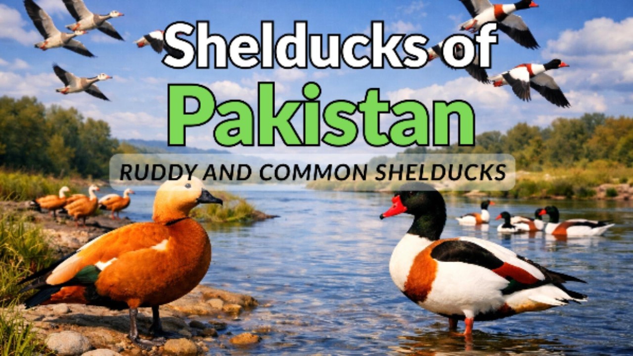 Shelducks of Pakistan | Beautiful Migratory Waterfowl in Natural Habitat