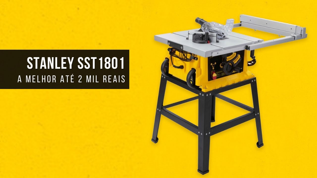 Stanley SST1801 - A MELHOR serra de bancada ABAIXO de R$ 2 mil