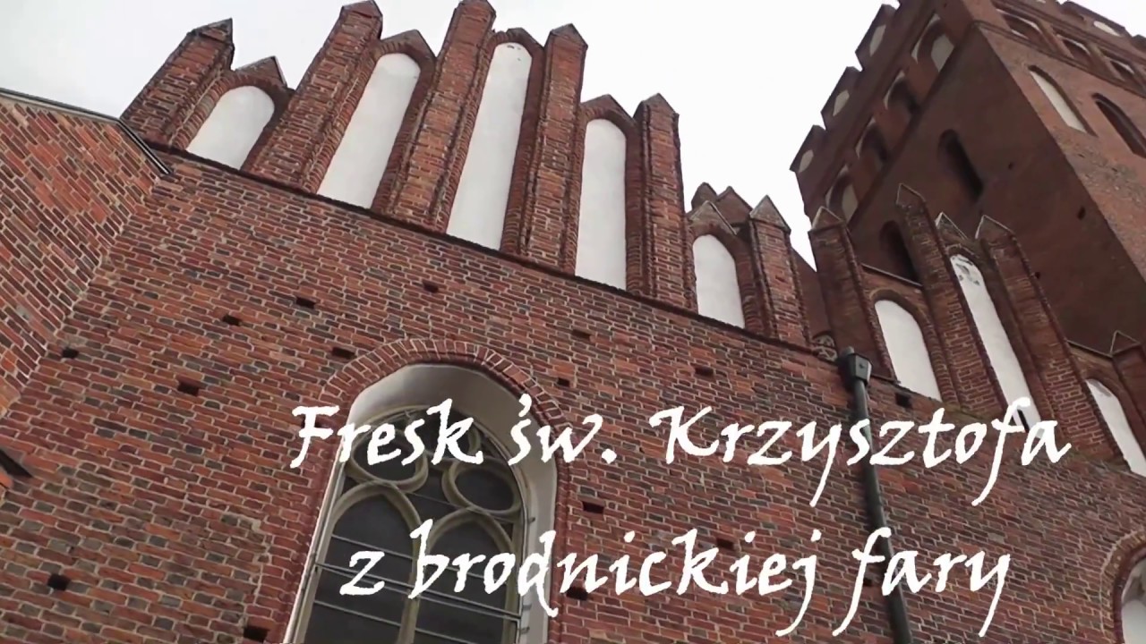 Fresk św. Krzysztofa z brodnickiej fary