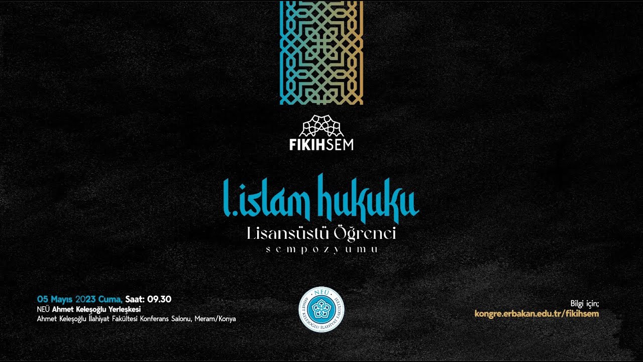 1. İslam Hukuku Lisansüstü Öğrenci Sempozyumu - Prof. Dr. Hayrettin Karaman