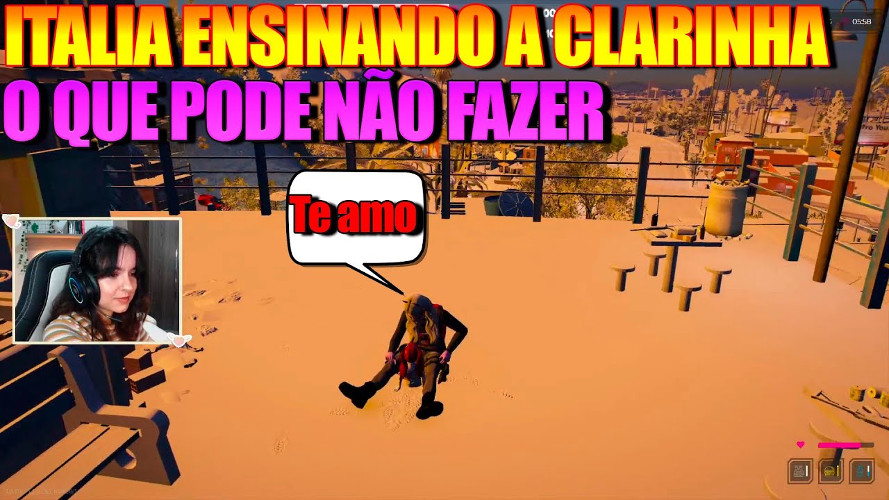 ITÁLIA ENSINANDO A CLARINHA O QUE PODE NÃO FAZER OLHA QUE ELA DISSE😱