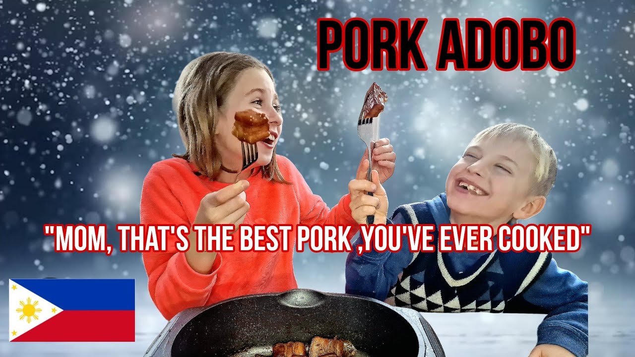 Cooking Pork ADOBO for a first time: Kids Crave Filipino Flavor! No regrets, taste out of this world