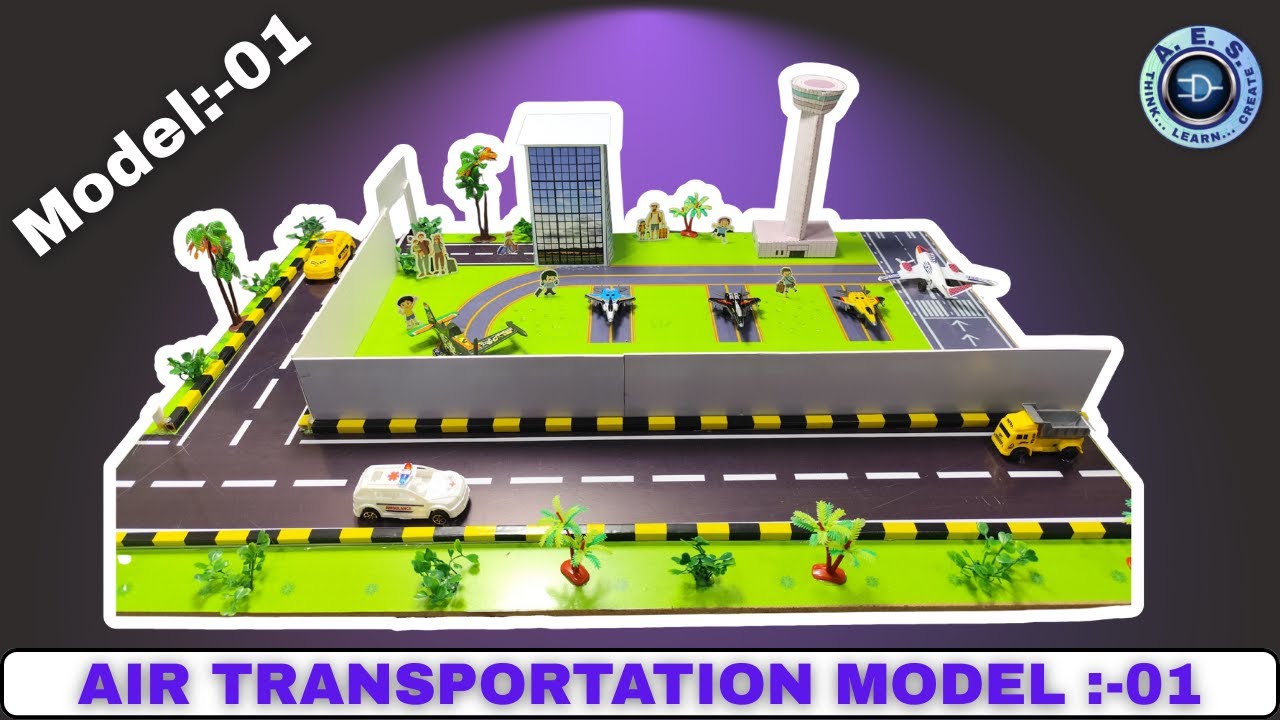 ✈️ Air Transportation Project model :-01| Working Science Model | Smart Air Travel System 🚀