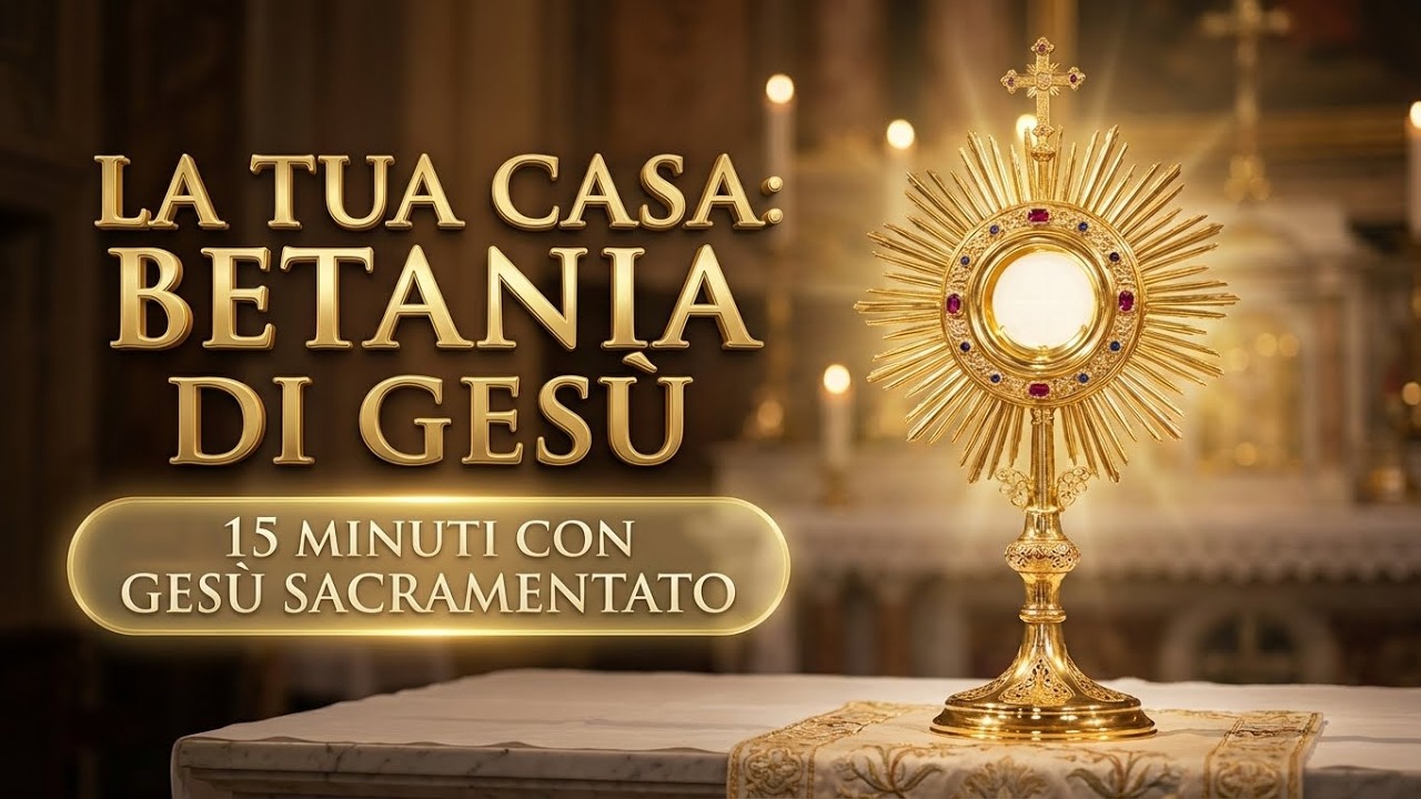 15 MINUTI CON GESU SACRAMENTATO   Trasforma la Tua Casa nella Betania di Gesù