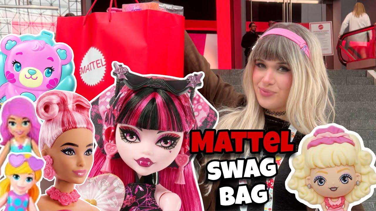 Что внутри моей сумки с подарками с выставки игрушек MATTEL TOYFAIR! Ghoulchat + Обзоры игрушек :)