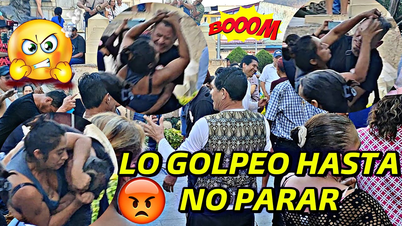 😡 NO LE IMPORTO ESTAR EN LA PLAZA Y LO AGARRO A GOLPES 😰🤬
