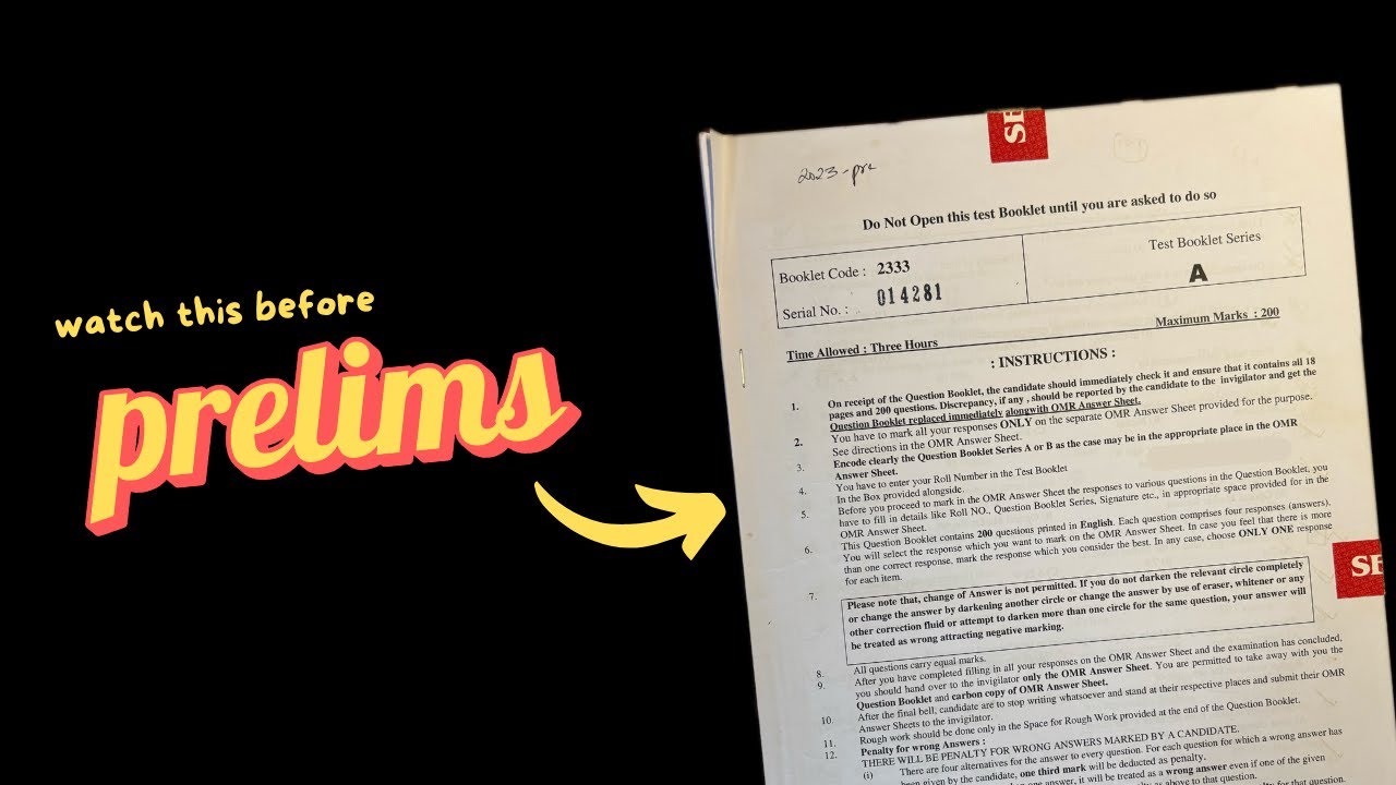 the lazy person's guide to (barely) passing prelims exam | FIVE STEPS METHOD