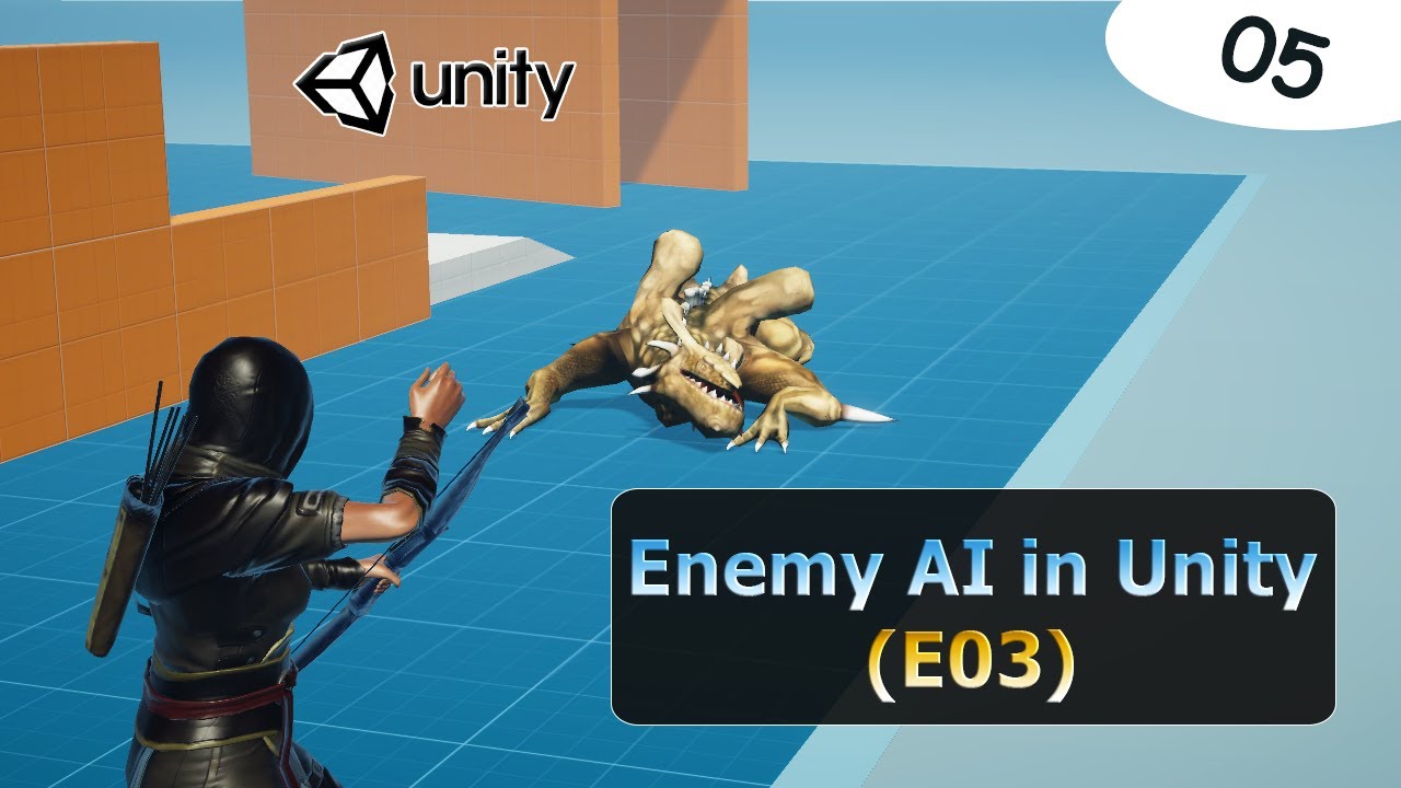 3D ИИ ВРАГА в UNITY - (E03): ПОЛУЧАЙТЕ УРОН И СМЕРТЬ