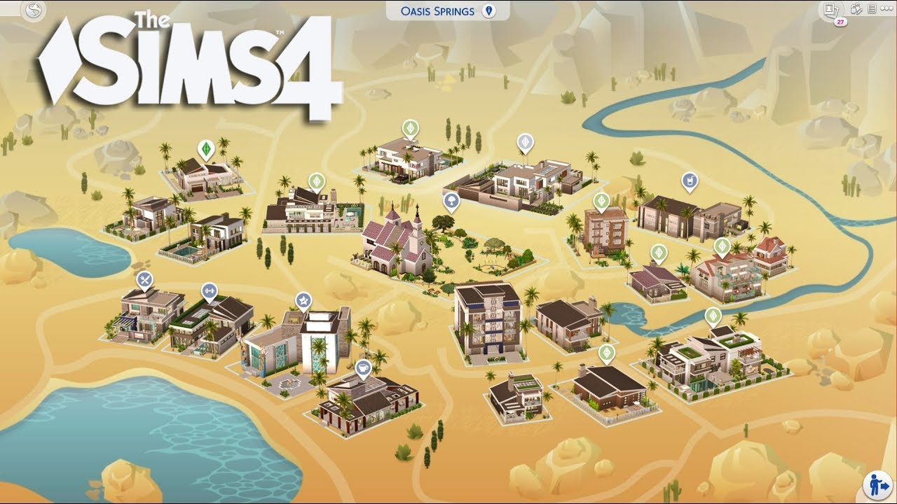 The Sims 4 - I Remade Oasis Springs! (World Tour)