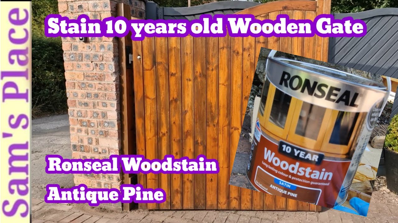 Stain 10 years old Large Wooden Gate | 