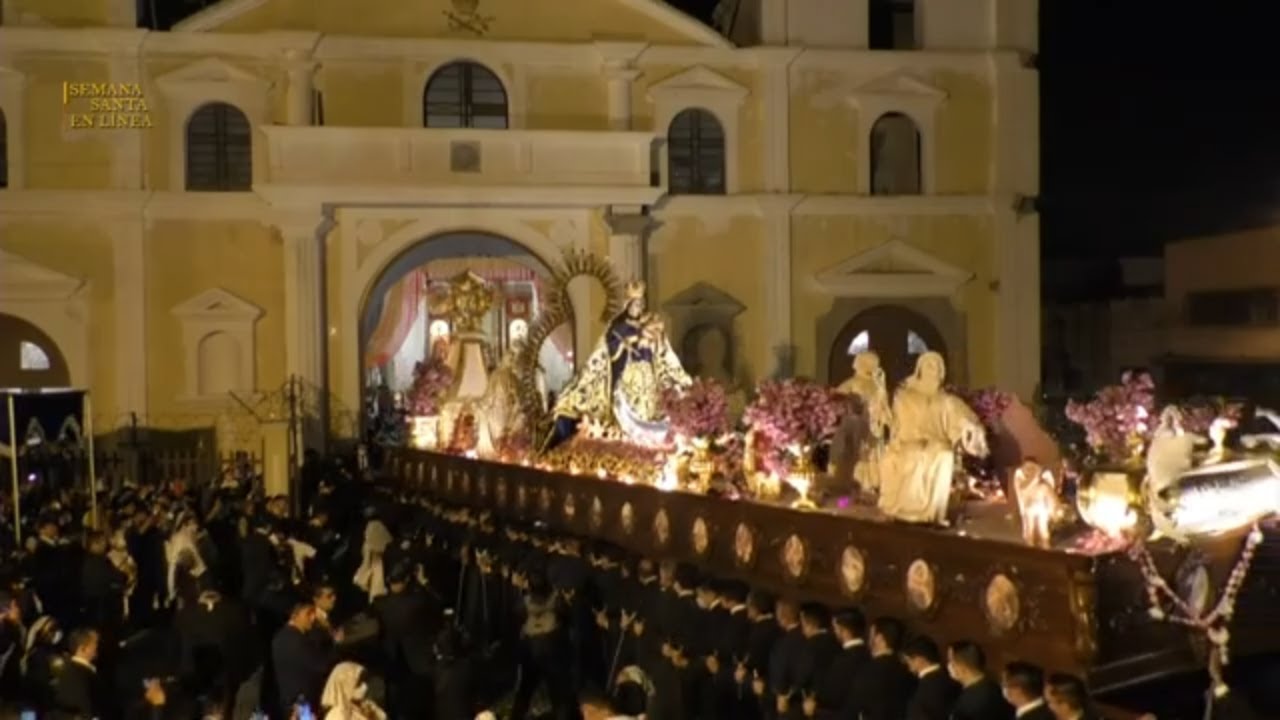VIRGEN DEL ROSARIO Paso Templo de San José Procesión Patrona de la República 29-10-2022