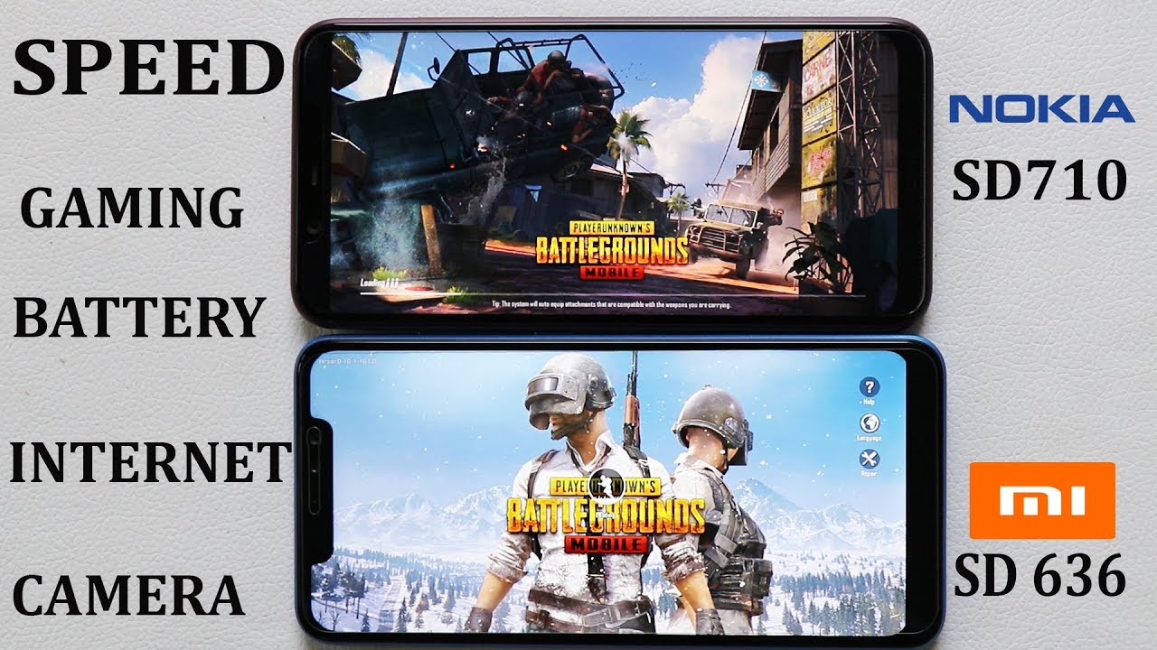 Nokia 8.1  vs Redmi Note 6 Pro # Gaming#Speed Test#Battrty Drain 100%#CAMERA
