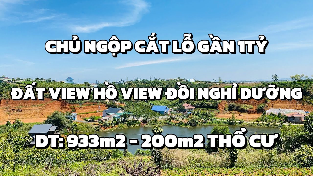 GỒNG BANK HẾT NỖI CẮT LỖ GẦN 1 TỶ CHO LÔ ĐẤT VIEW HỒ NGHỈ DƯỠNG CỰC ĐẸP TẠI BẢO LỘC