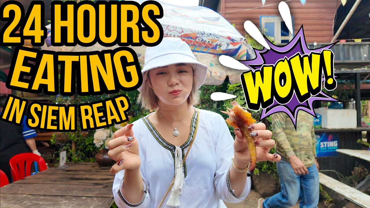 តោះ! 24 Hours Eating In Siem Reap Province | 🇰🇭 (4K)