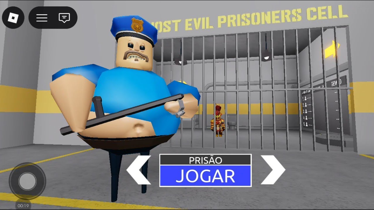 Escapando do policial peidão que fica peidando toda hora#no Roblox#