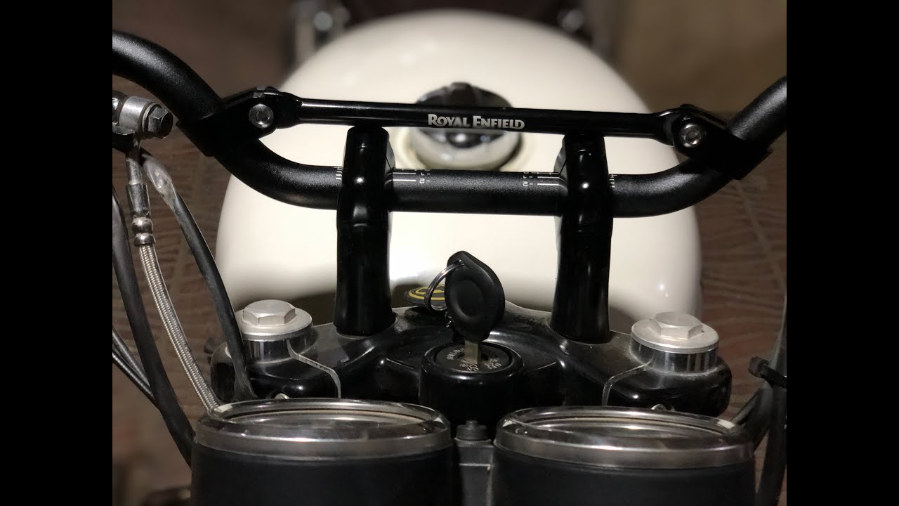 Interceptor 650 handlebar upgrade by Royal enfield