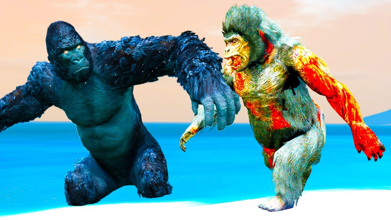 King Kong VS ZOMBIE GORILLA  BATTLE  Story in HINDI