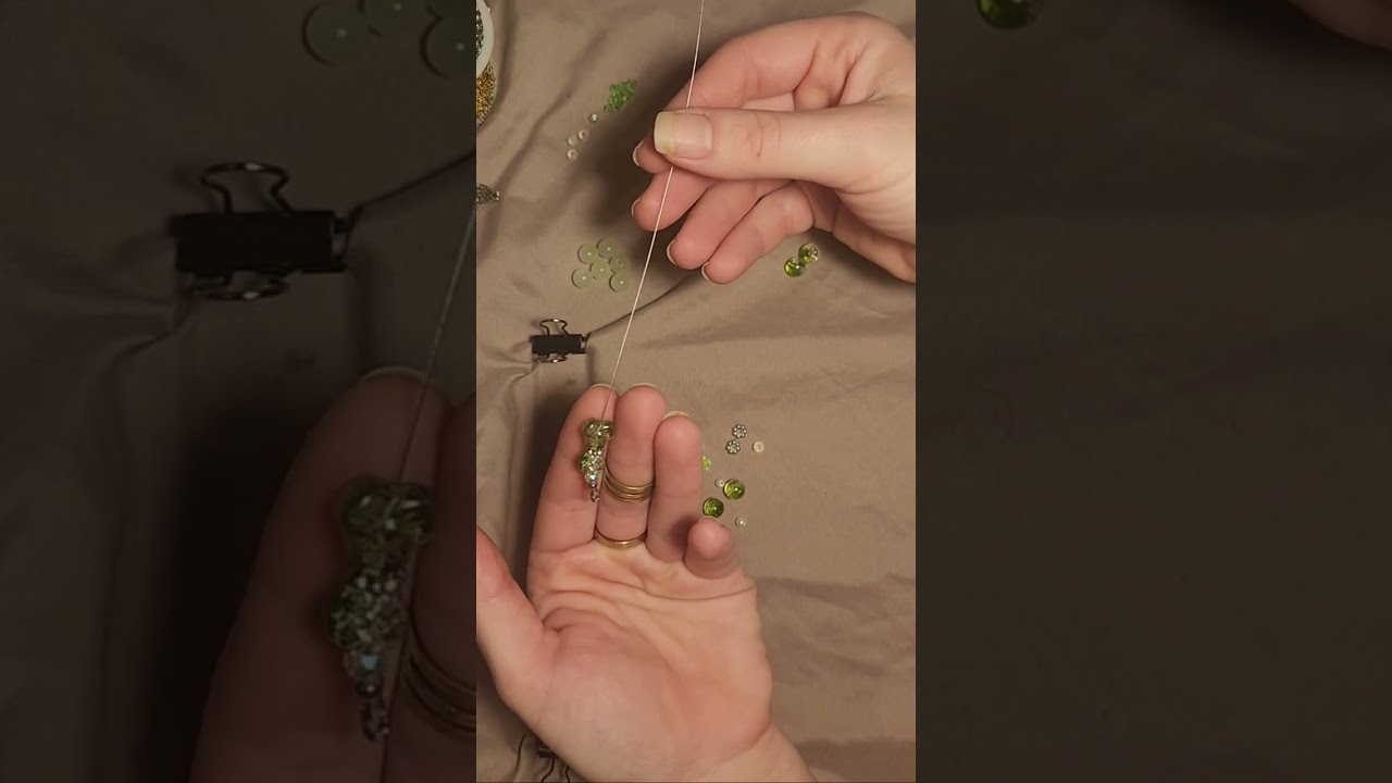 Making a Lucky Clover Bracelet 🍀 | Relaxing Beading Process (No Talking)