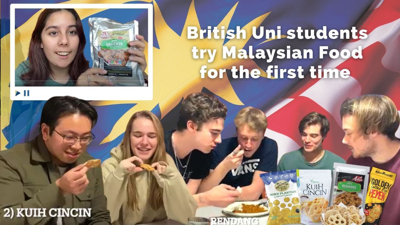 British Uni students try Malaysian food for the first time!