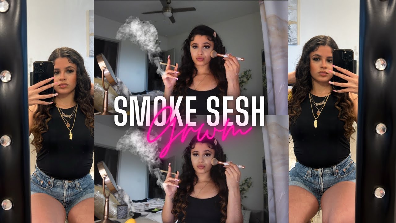GRWM FADED SMOKE SESH GIRL TALK: POPULAR IN HIGHSCHOOL? GOT A PRANK CALL + MORE!