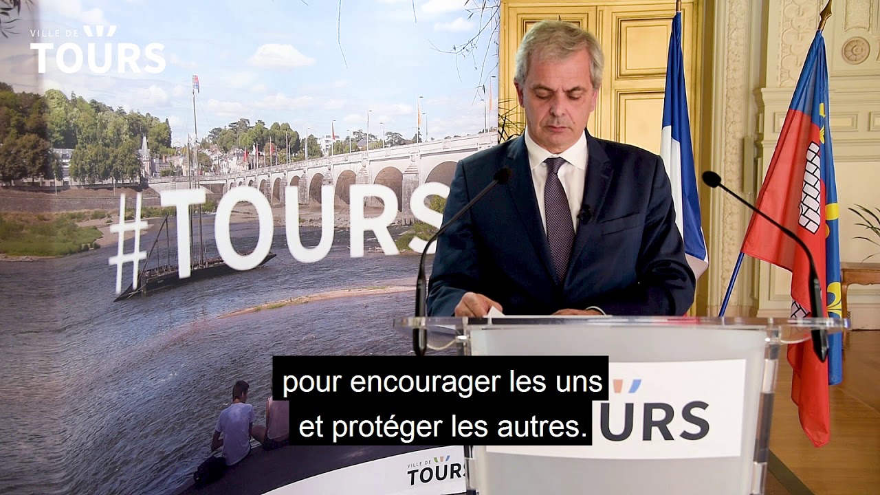 Discours de Christophe Bouchet, Maire de Tours, à l'occasion du déconfinement.