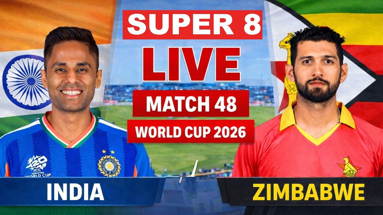 Live IND Vs ZIM T20 WC Match |Live Cricket Match Today| IND vs ZIM 48th T20 2nd innings #livescore