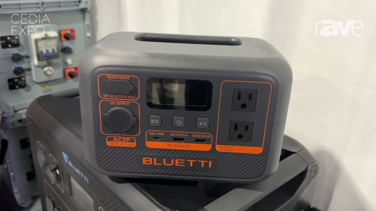 CEDIA Expo 2024: BLUETTI Explains AC2P Portable Power Station with Solar Panel Accessory