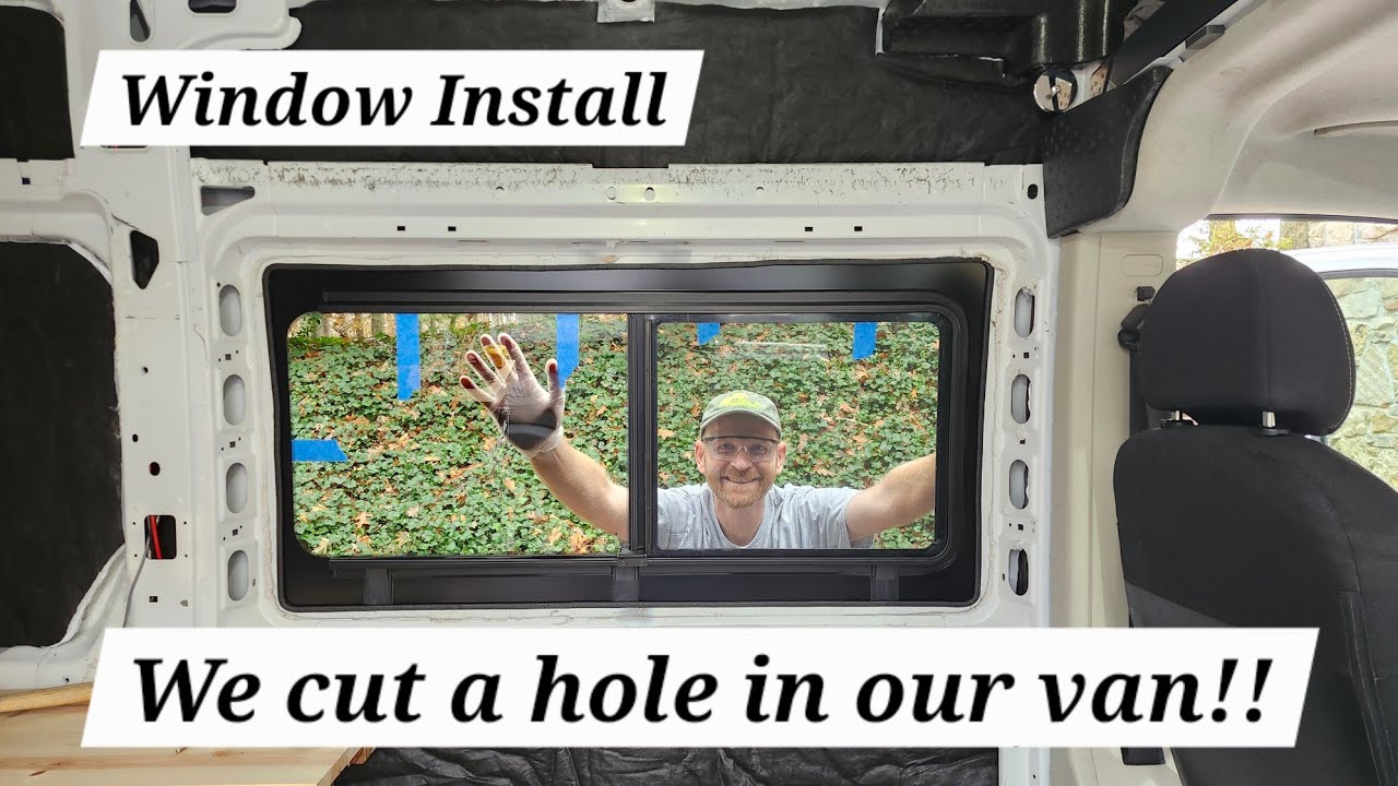 The Scariest Addition to our Promaster No-Build Van...… Cutting the Window!