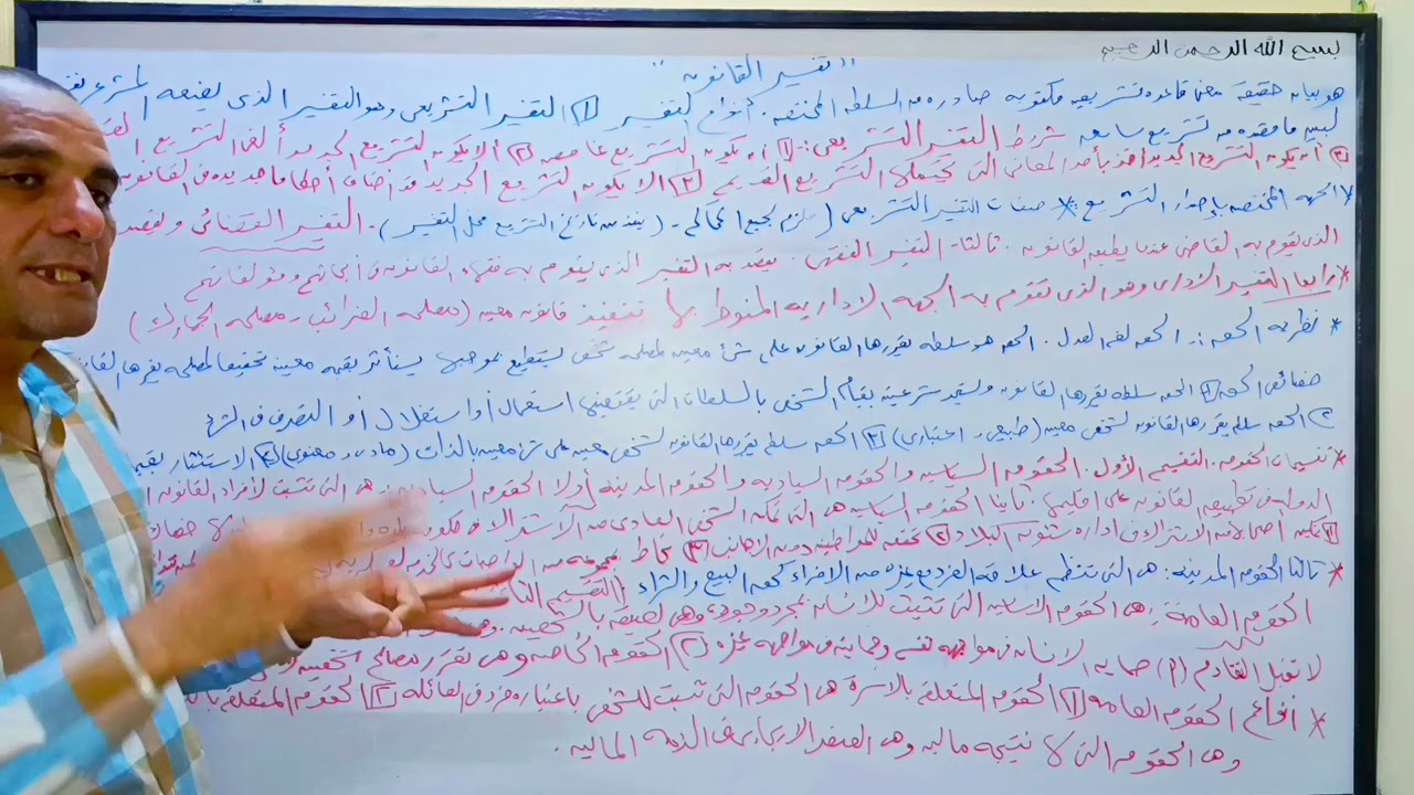 #شرح ماده مدخل القانون للفرقه الاولى معهد فني تجاري 2026 