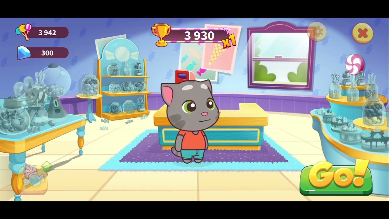 Jogando talking tom candy run 🩵🧁🍭🍬